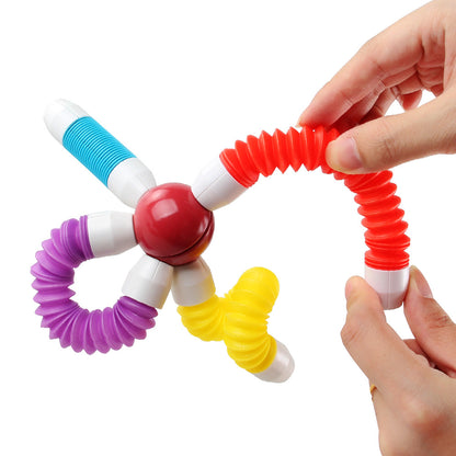 Magnetic Tube Stick with Magnetic Balls Building Blocks for kids!