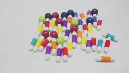 Magnetic Tube Stick with Magnetic Balls Building Blocks for kids!